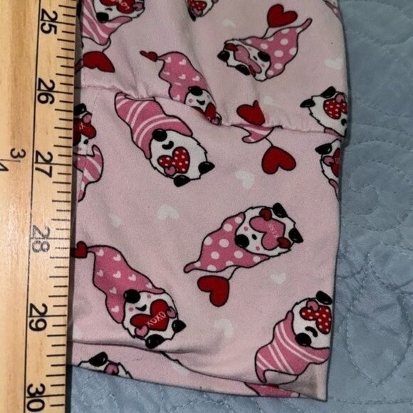 Fabulous Just Like You XL Pink Pajama Pants With Heart & Dog Print - Picture 8 of 9